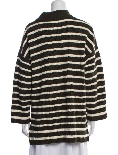 Apiece Apart Striped Mock Neck Sweater