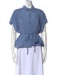 Apiece Apart Short Sleeve Button-Up Top