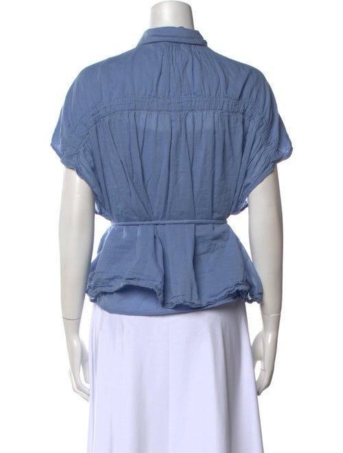 Apiece Apart Short Sleeve Button-Up Top