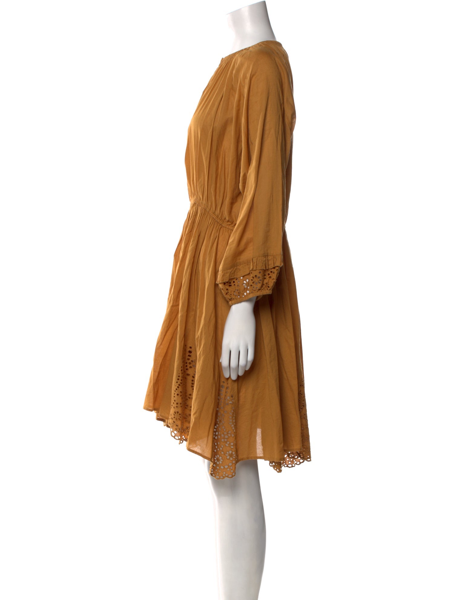 Apiece Apart Bateau Neckline Knee-Length Dress