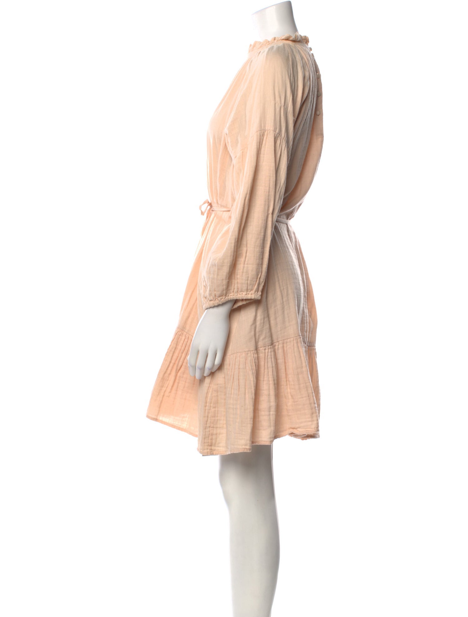 Apiece Apart Mock Neck Knee-Length Dress