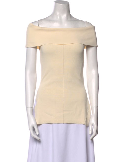 Apiece Apart Off-The-Shoulder Short Sleeve Top