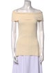 Apiece Apart Off-The-Shoulder Short Sleeve Top