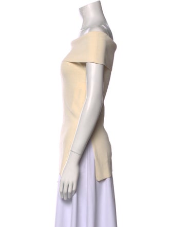 Apiece Apart Off-The-Shoulder Short Sleeve Top