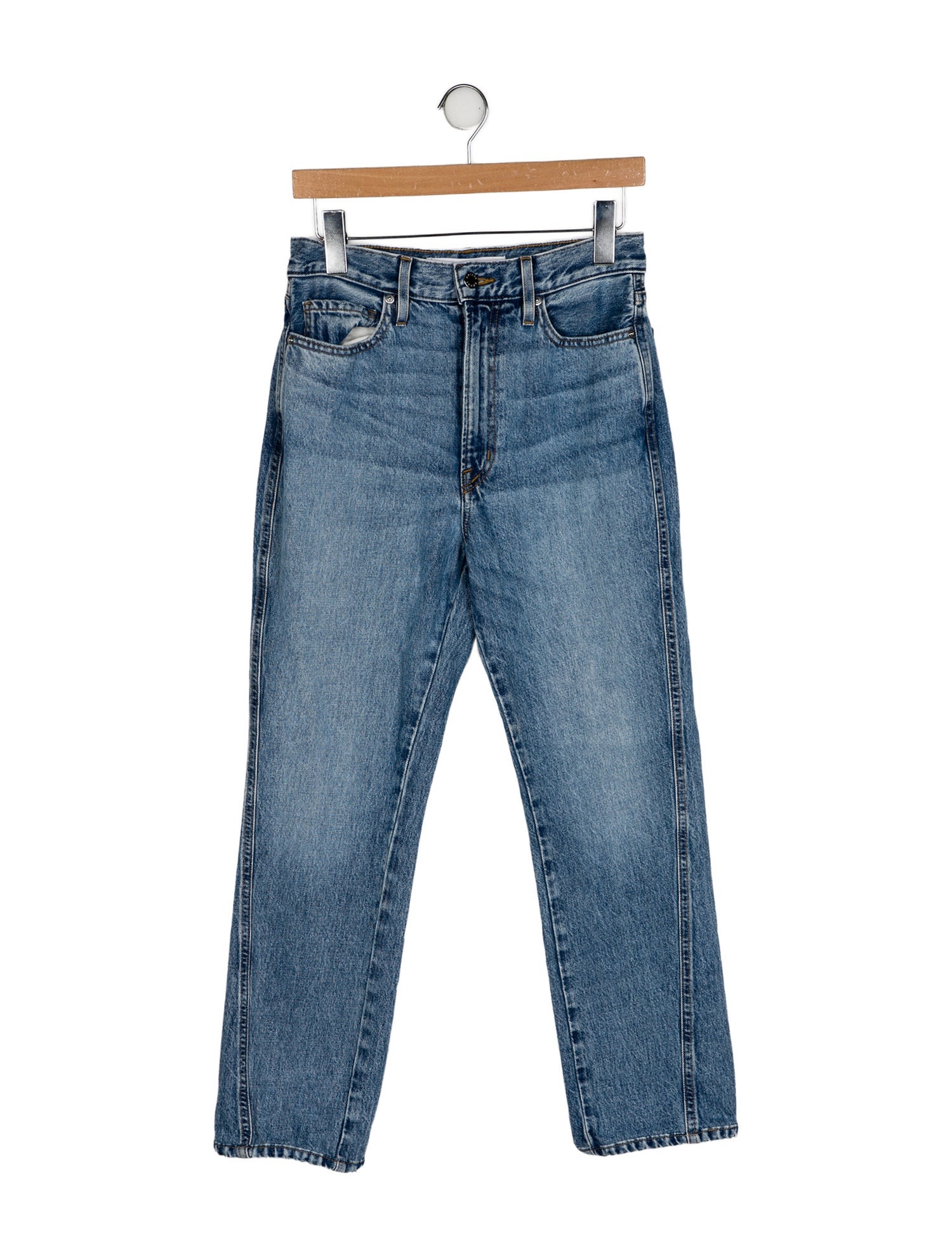 Apiece Apart High-Rise Straight Leg Jeans