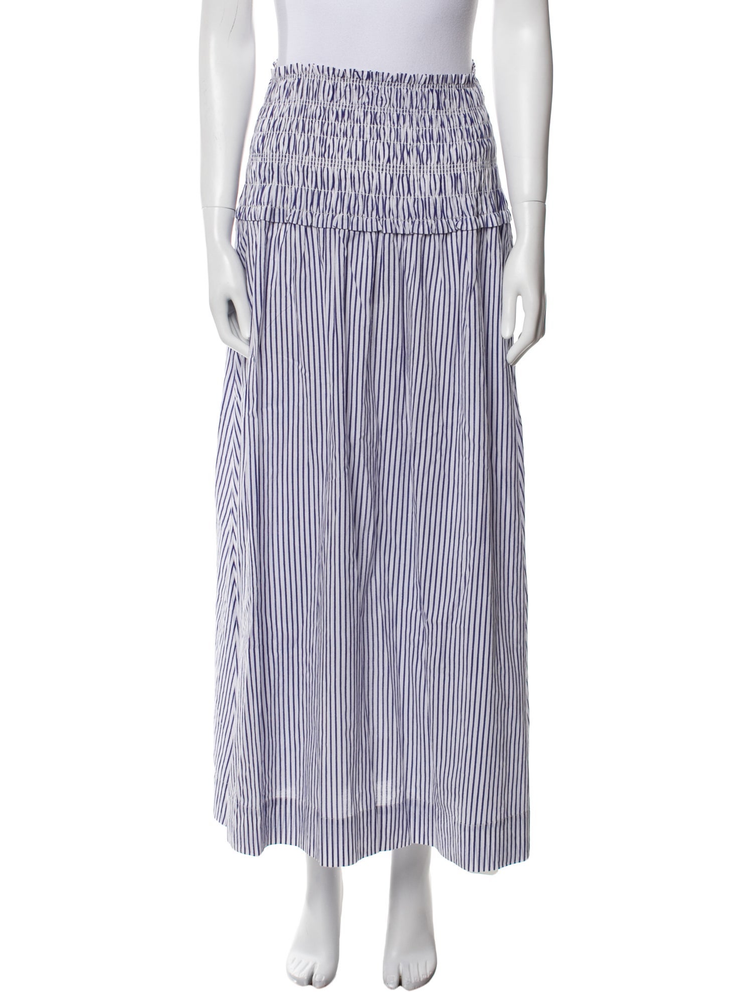 Apiece Apart Striped Midi Length Skirt