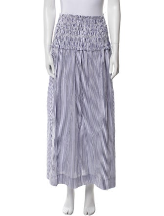 Apiece Apart Striped Midi Length Skirt
