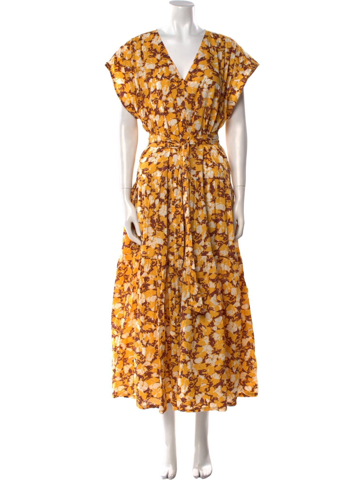 Apiece Apart Floral Print Long Dress