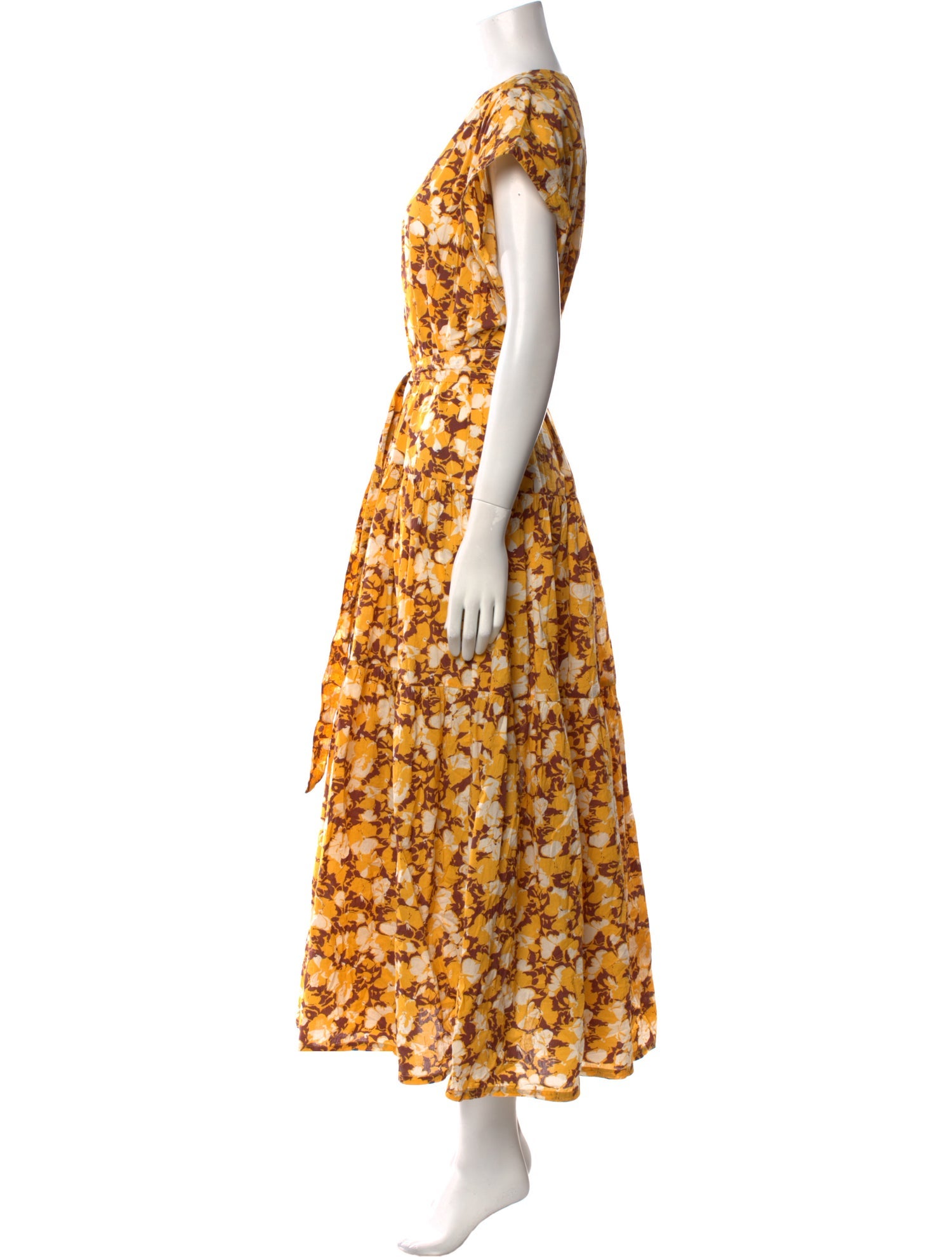 Apiece Apart Floral Print Long Dress