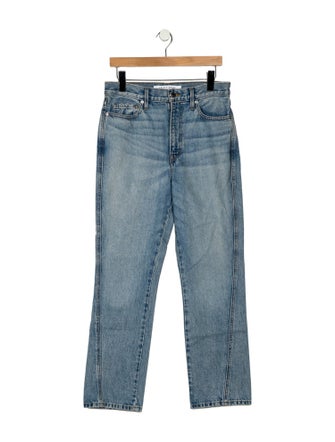 Apiece Apart High-Rise Straight Leg Jeans
