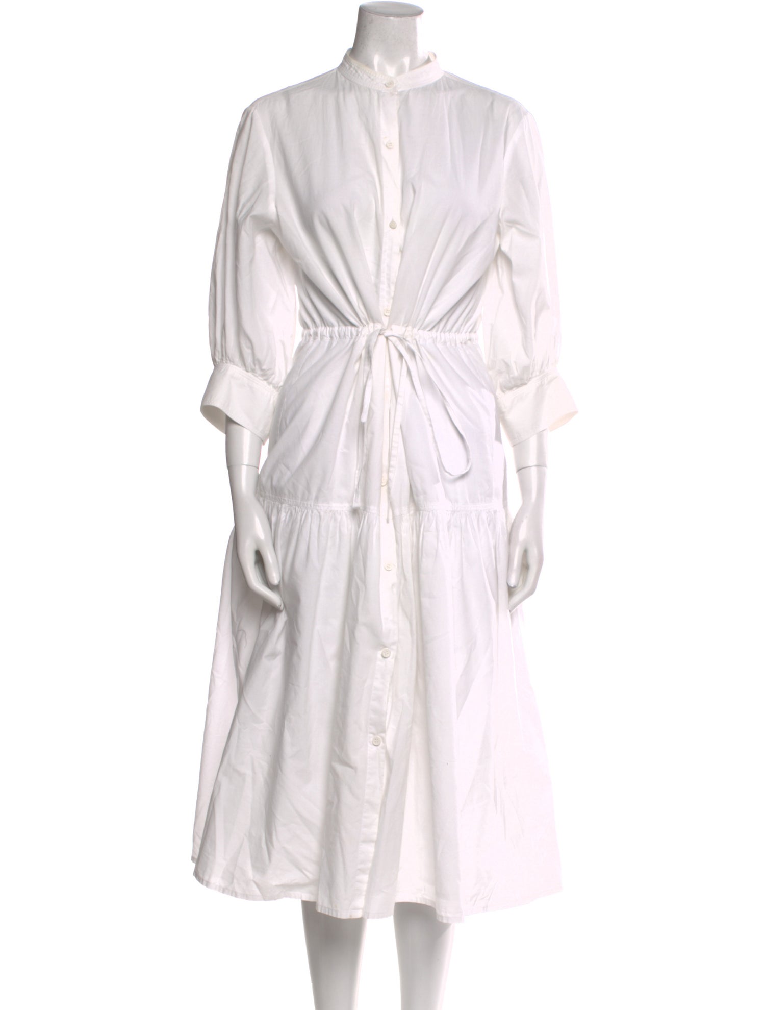 Apiece Apart Mock Neck Midi Length Dress