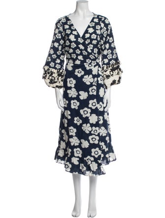 Apiece Apart Floral Print Long Dress