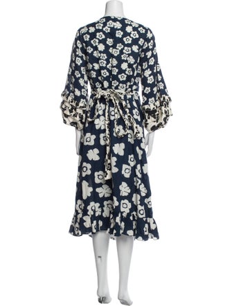 Apiece Apart Floral Print Long Dress