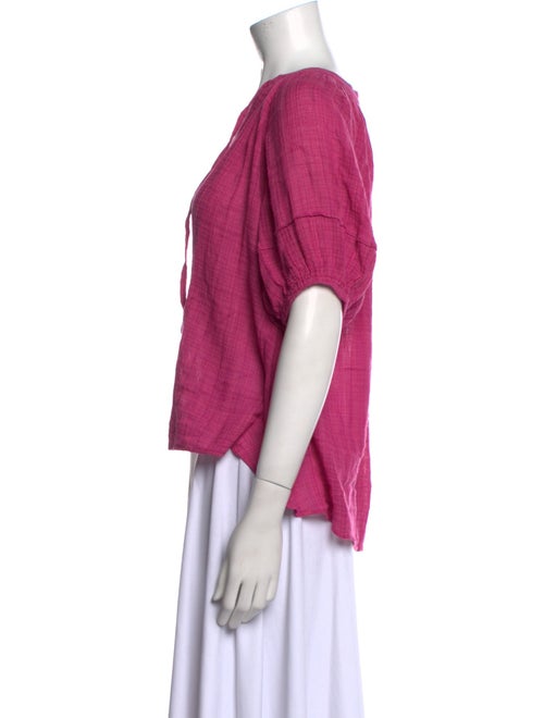 Apiece Apart V-Neck Short Sleeve Top