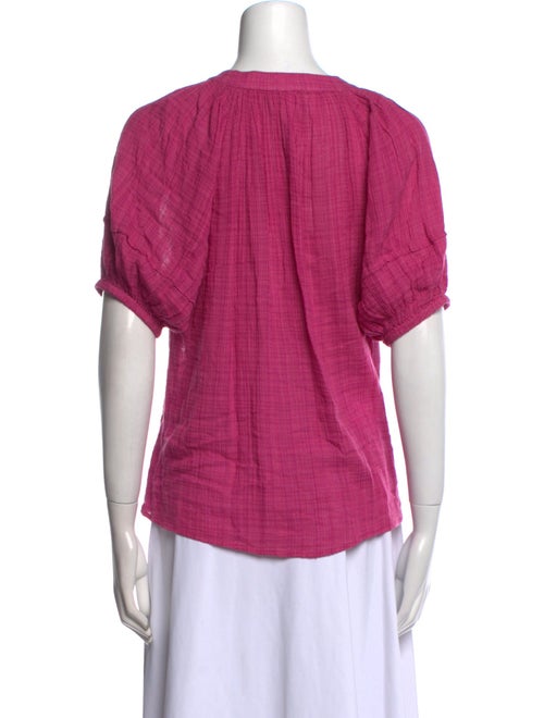 Apiece Apart V-Neck Short Sleeve Top