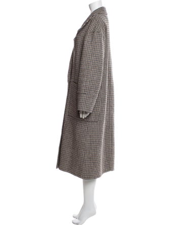 Apiece Apart Wool Plaid Print Coat