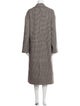 Apiece Apart Wool Plaid Print Coat