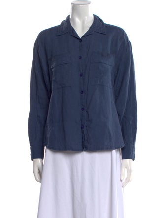 Apiece Apart Linen Long Sleeve Button-Up Top