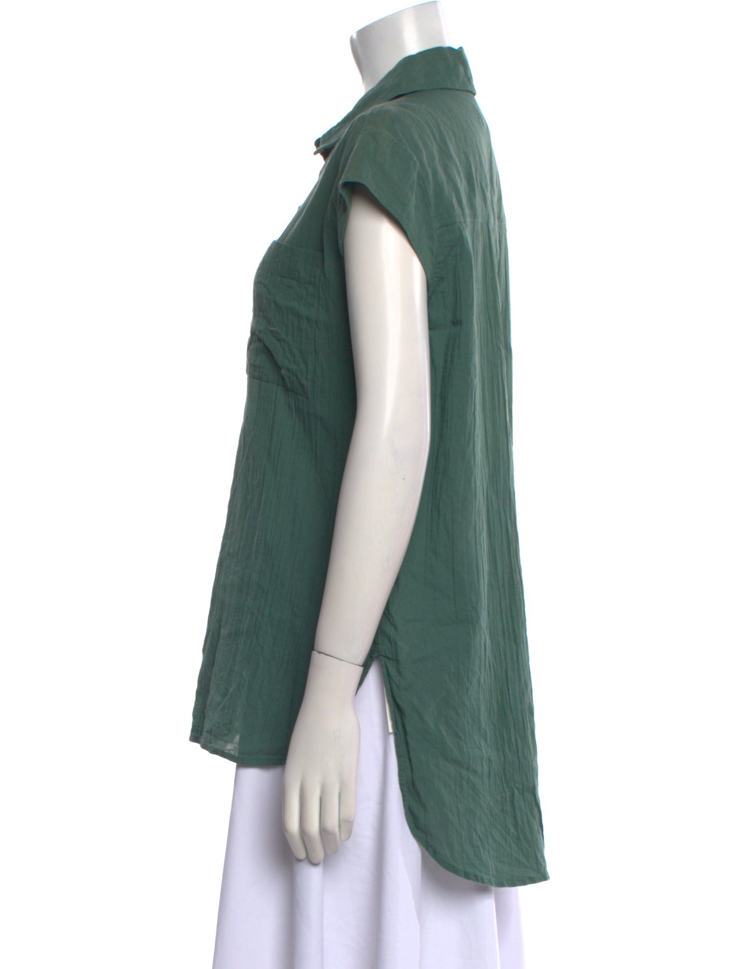 Apiece Apart Short Sleeve Button-Up Top