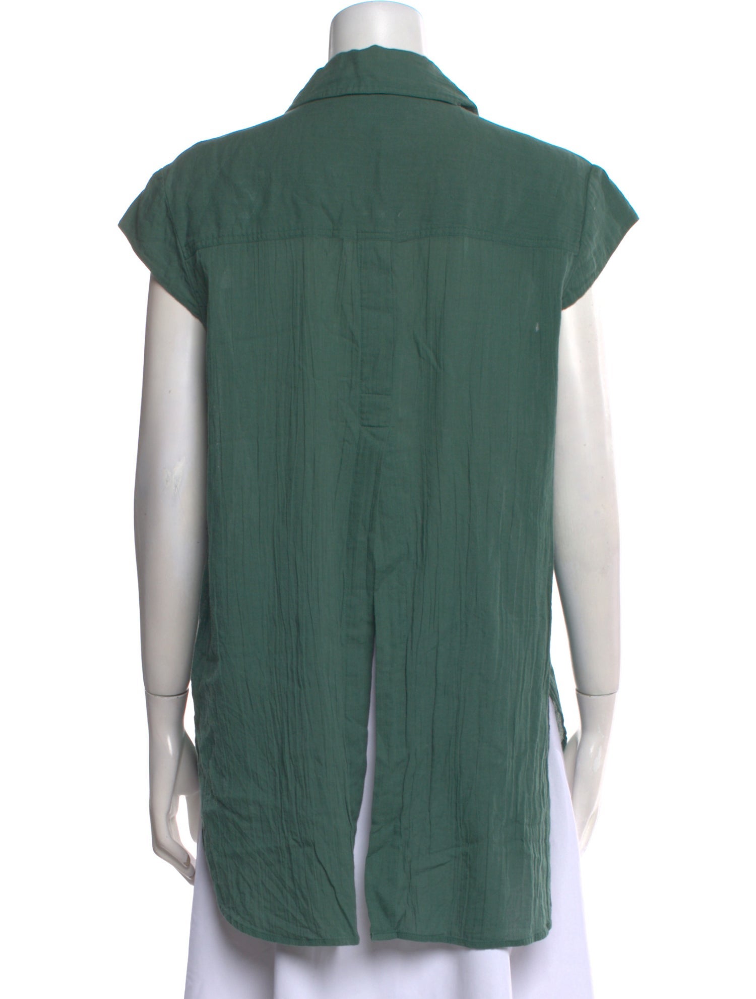 Apiece Apart Short Sleeve Button-Up Top