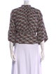 Apiece Apart Silk Printed Blouse