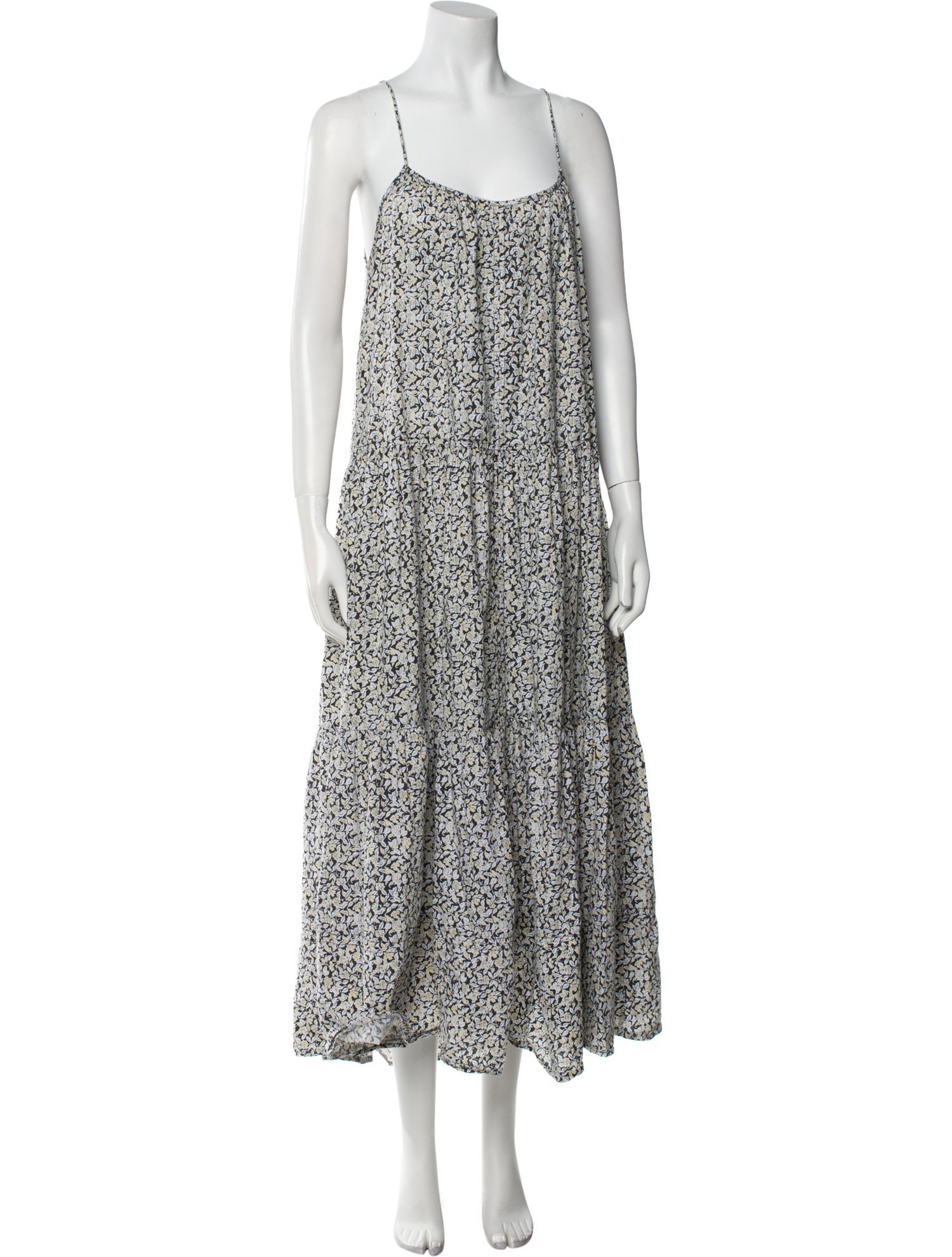 Apiece Apart Floral Print Long Dress