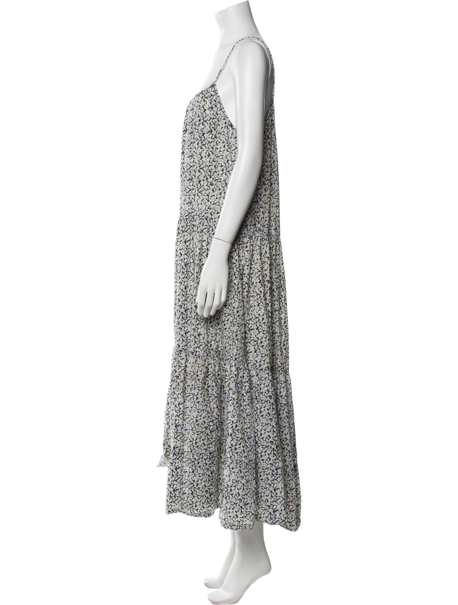 Apiece Apart Floral Print Long Dress