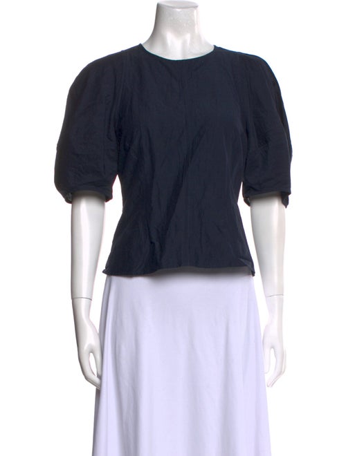 Apiece Apart Crew Neck Short Sleeve Crop Top