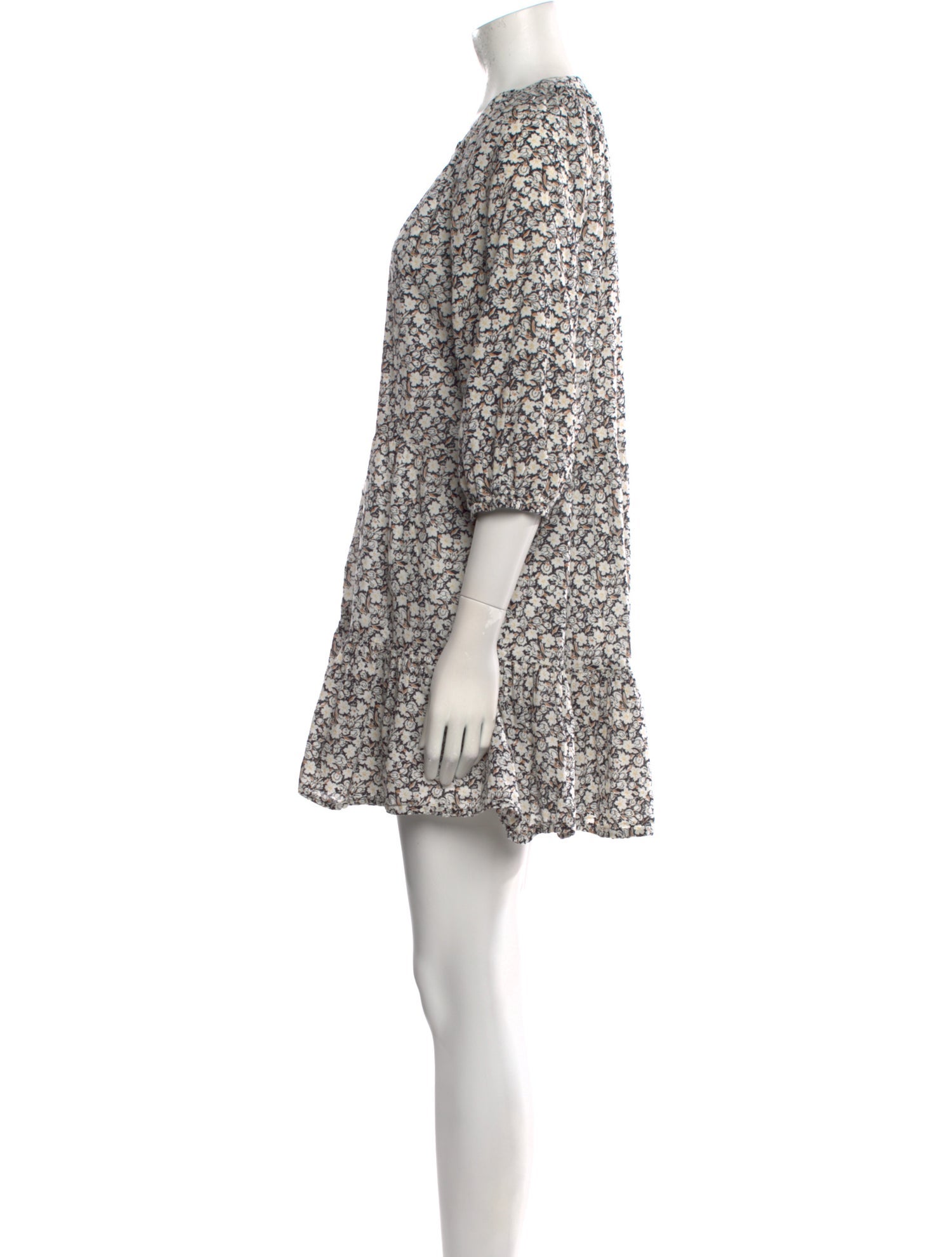 Apiece Apart Floral Print Mini Dress