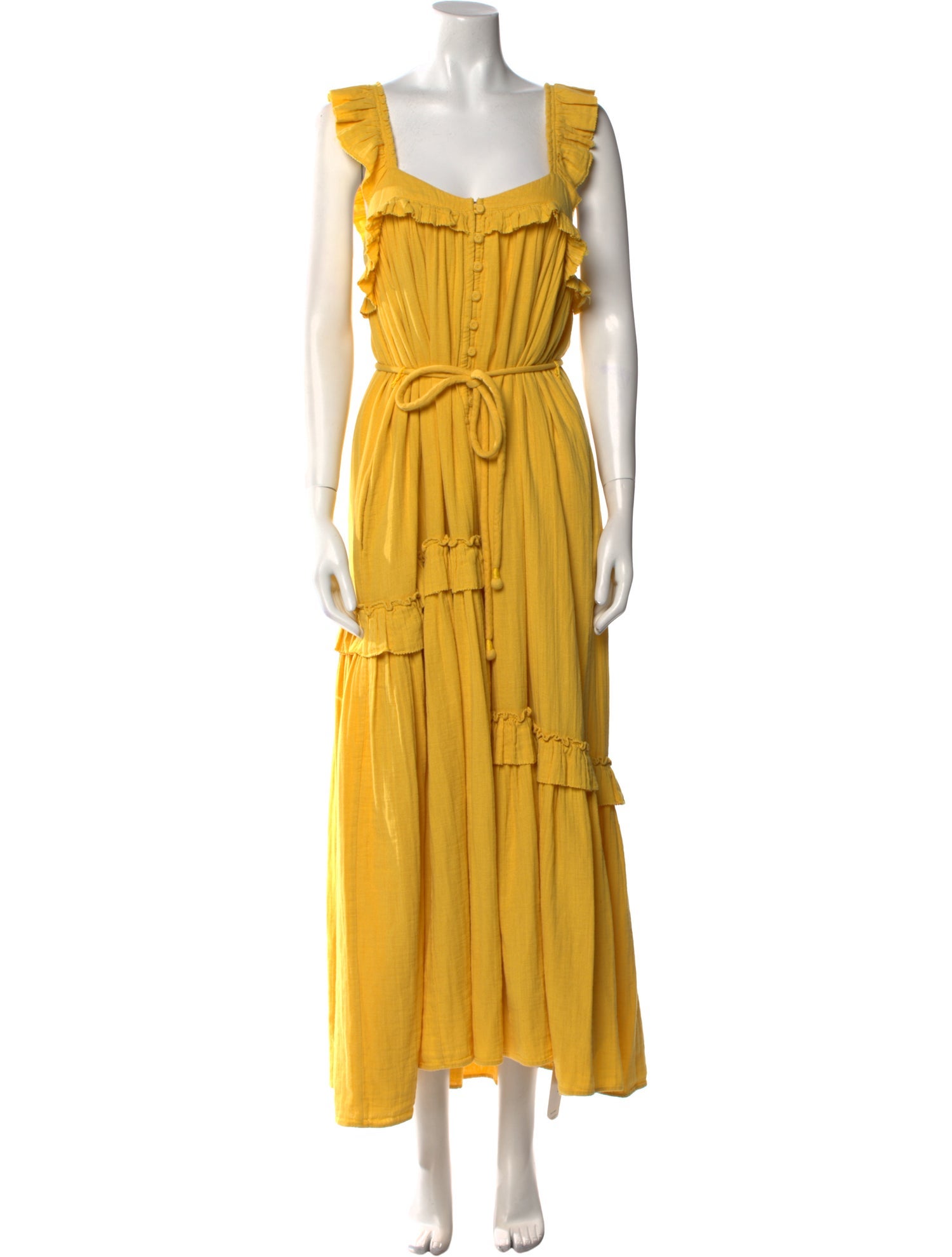 Apiece Apart Square Neckline Long Dress