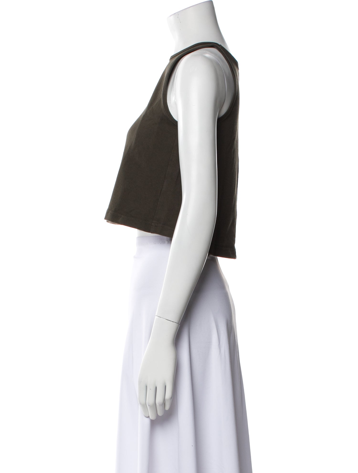 Apiece Apart Crew Neck Sleeveless Crop Top