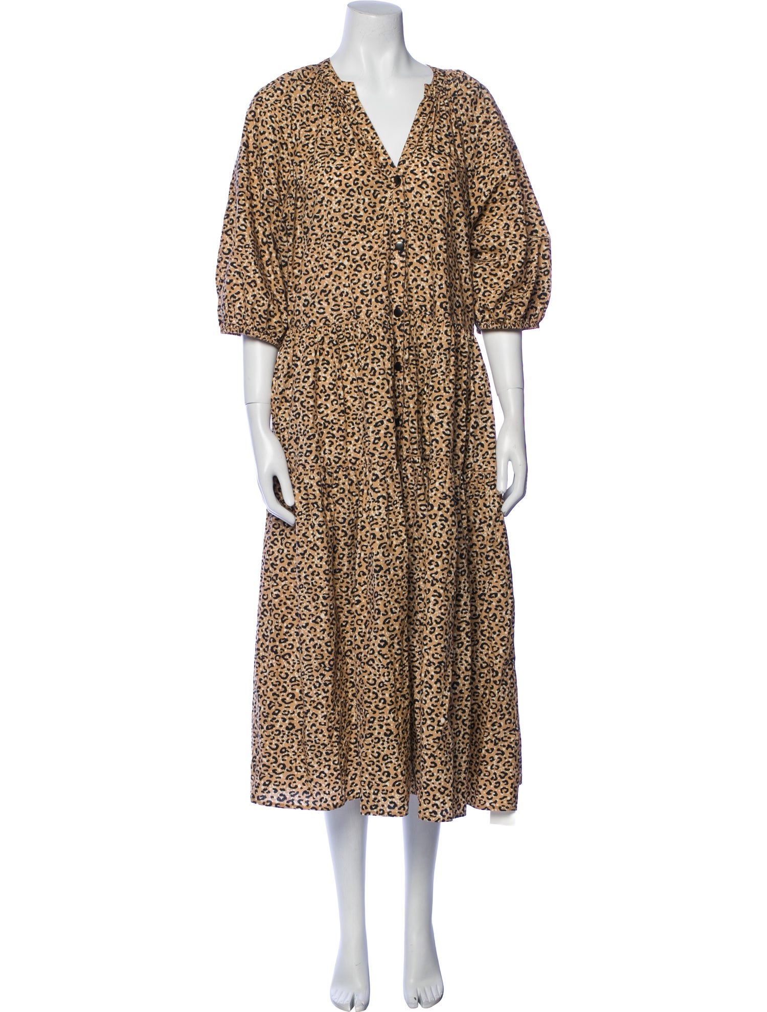 Apiece Apart Animal Print Long Dress