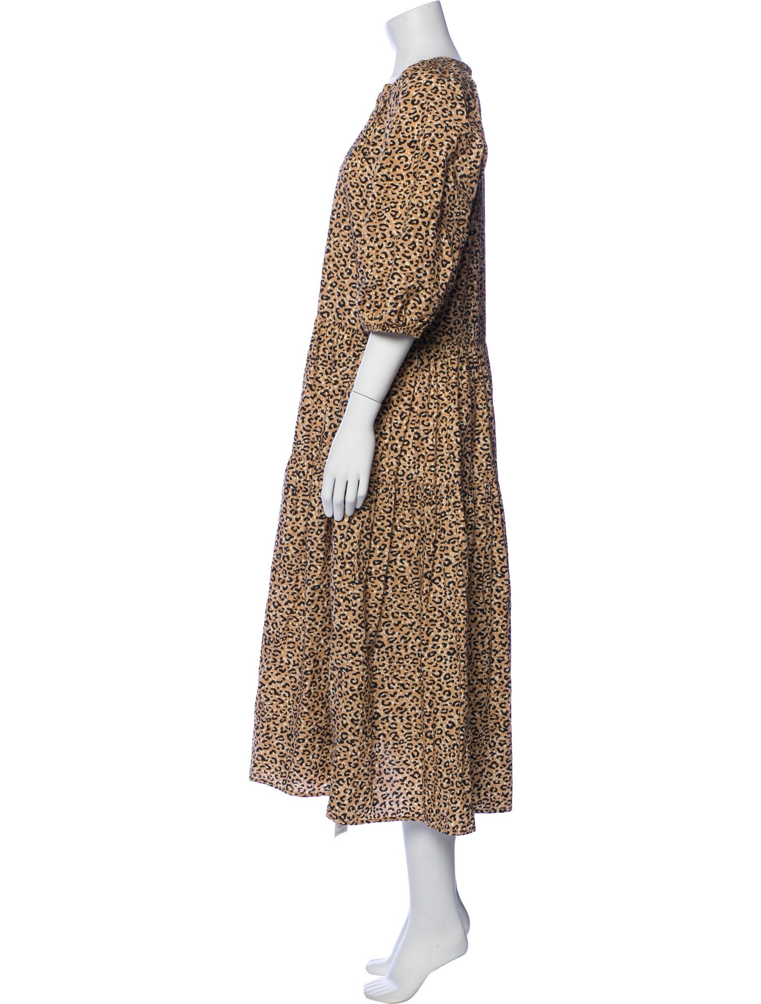 Apiece Apart Animal Print Long Dress