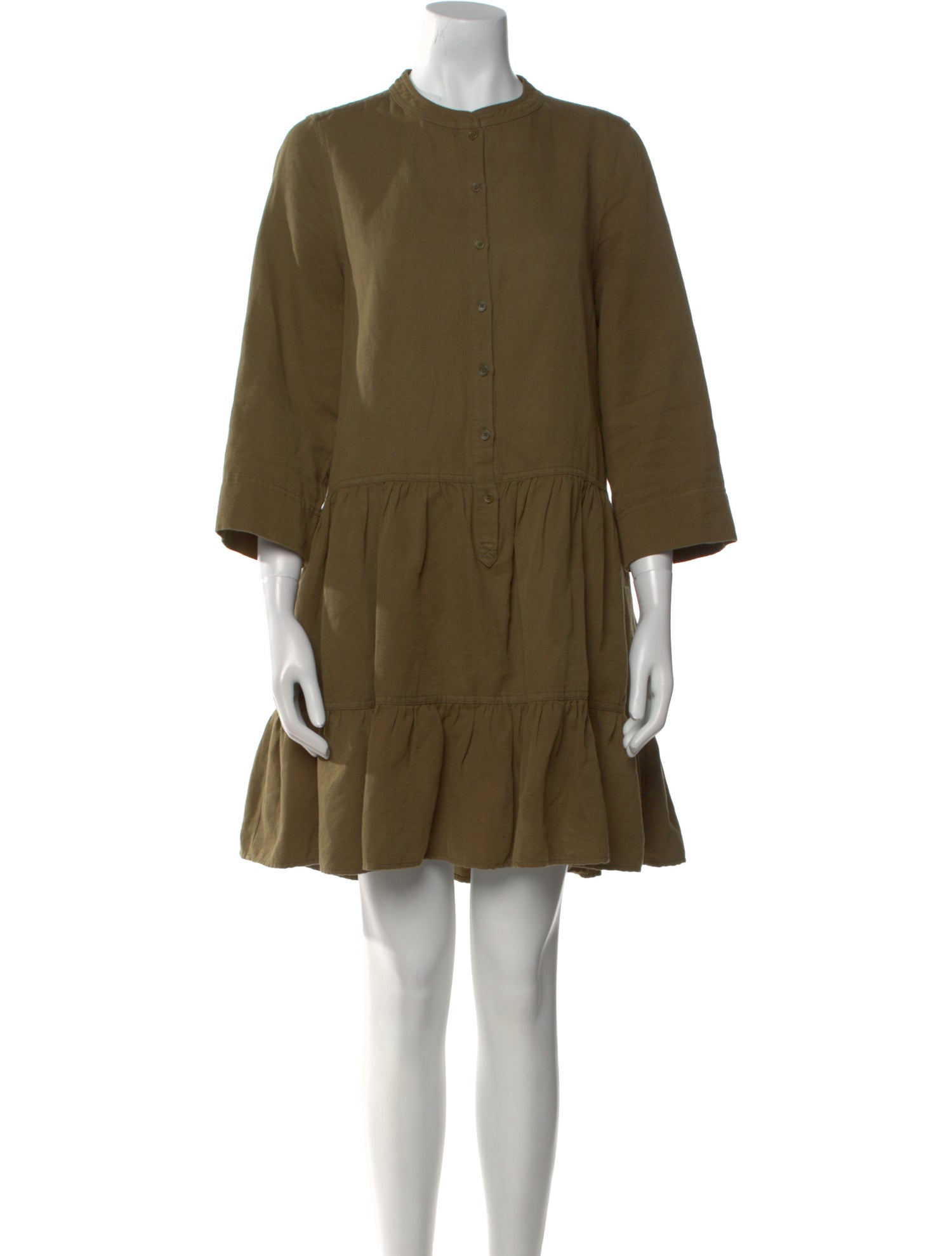 Apiece Apart Crew Neck Mini Dress