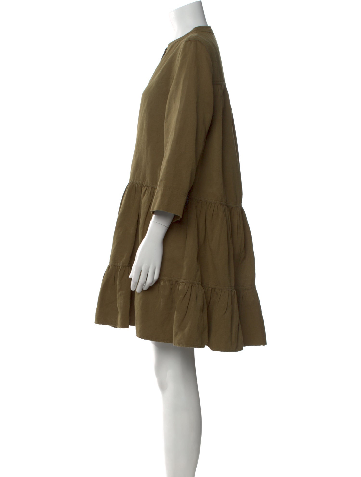 Apiece Apart Crew Neck Mini Dress