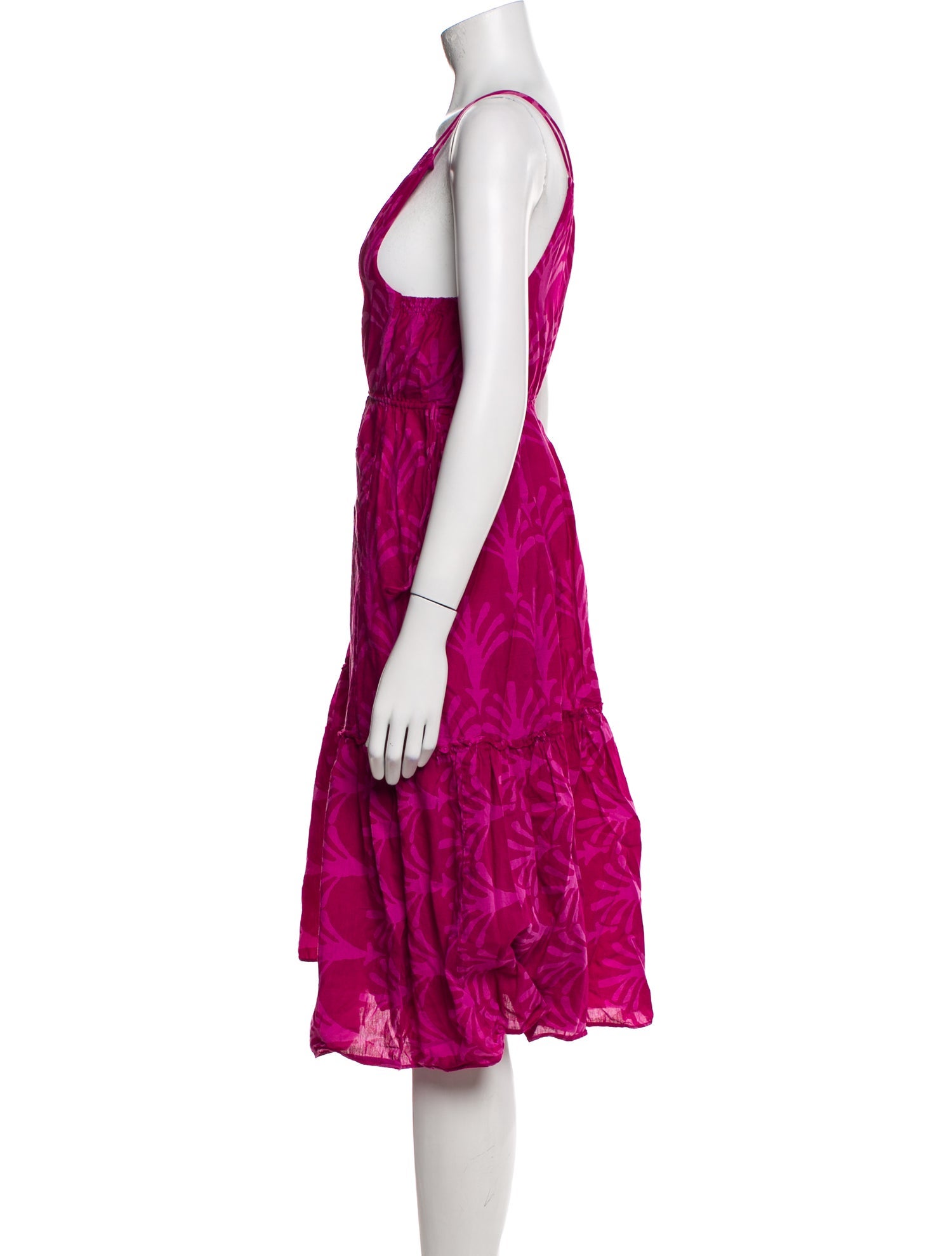 Apiece Apart V-Neck Knee-Length Dress