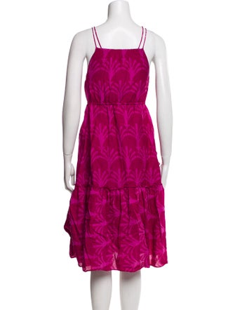 Apiece Apart V-Neck Knee-Length Dress