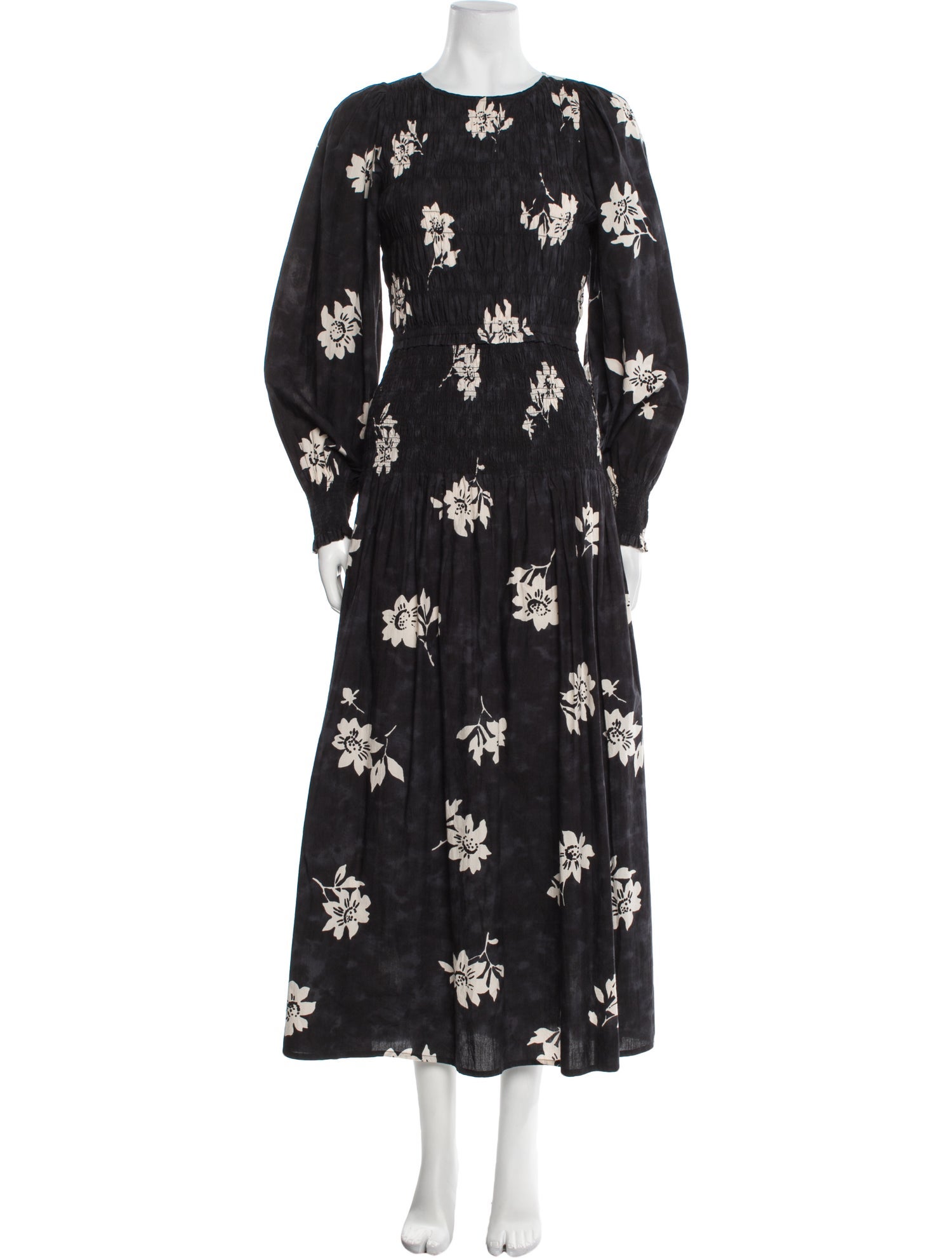 Apiece Apart Floral Print Long Dress