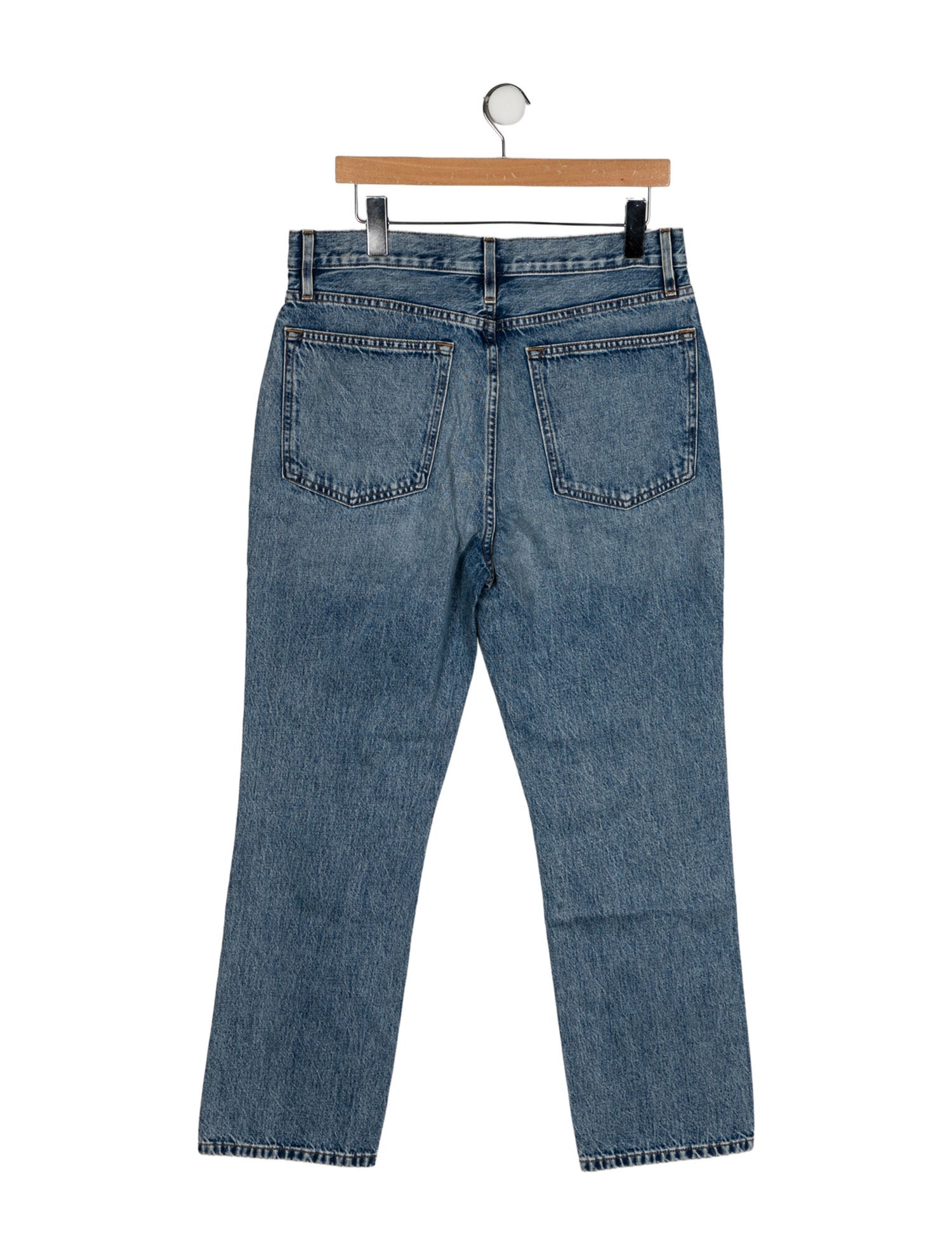 Apiece Apart High-Rise Straight Leg Jeans