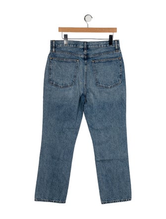 Apiece Apart High-Rise Straight Leg Jeans