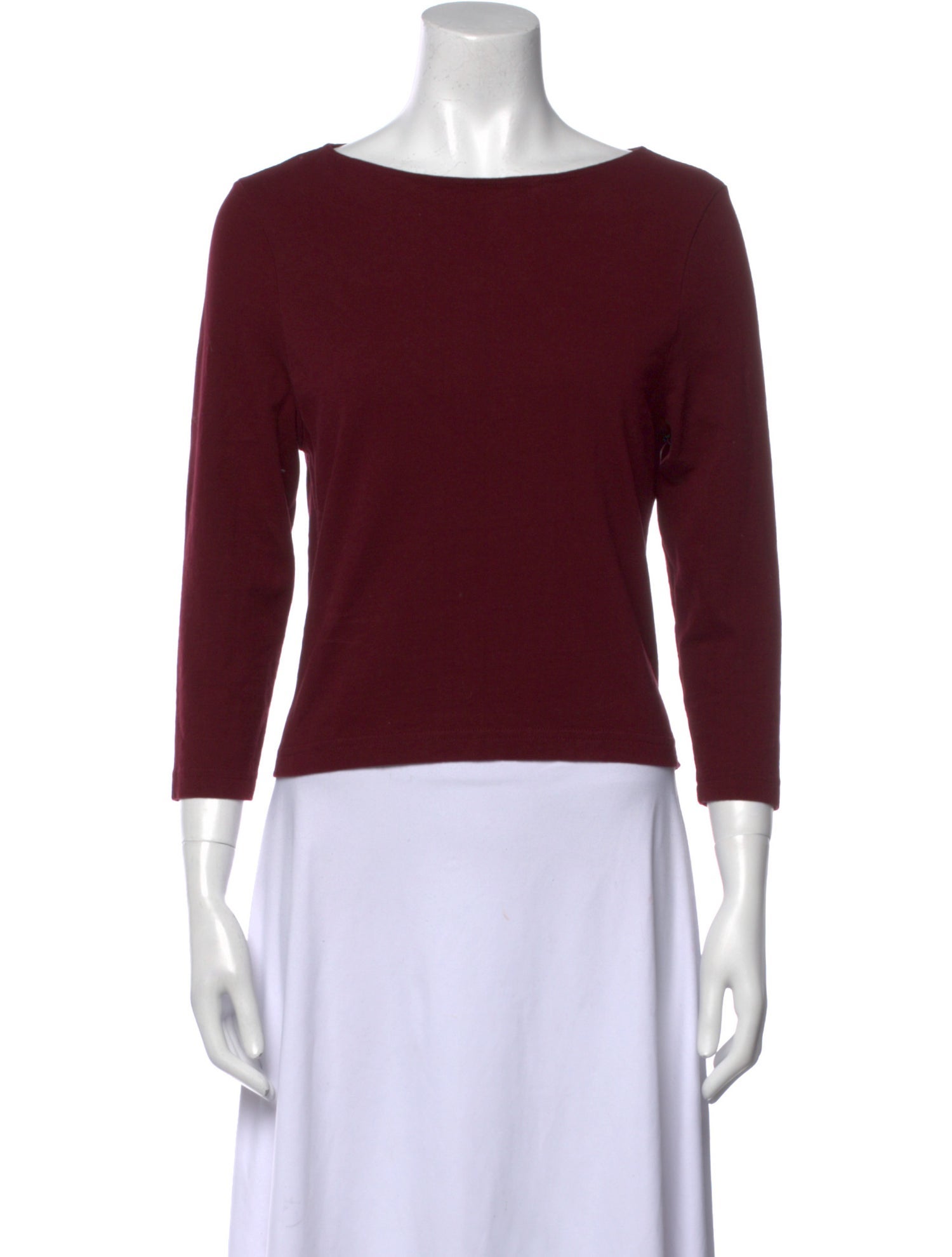 Apiece Apart Bateau Neckline Three-Quarter Sleeve Top