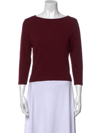 Apiece Apart Bateau Neckline Three-Quarter Sleeve Top