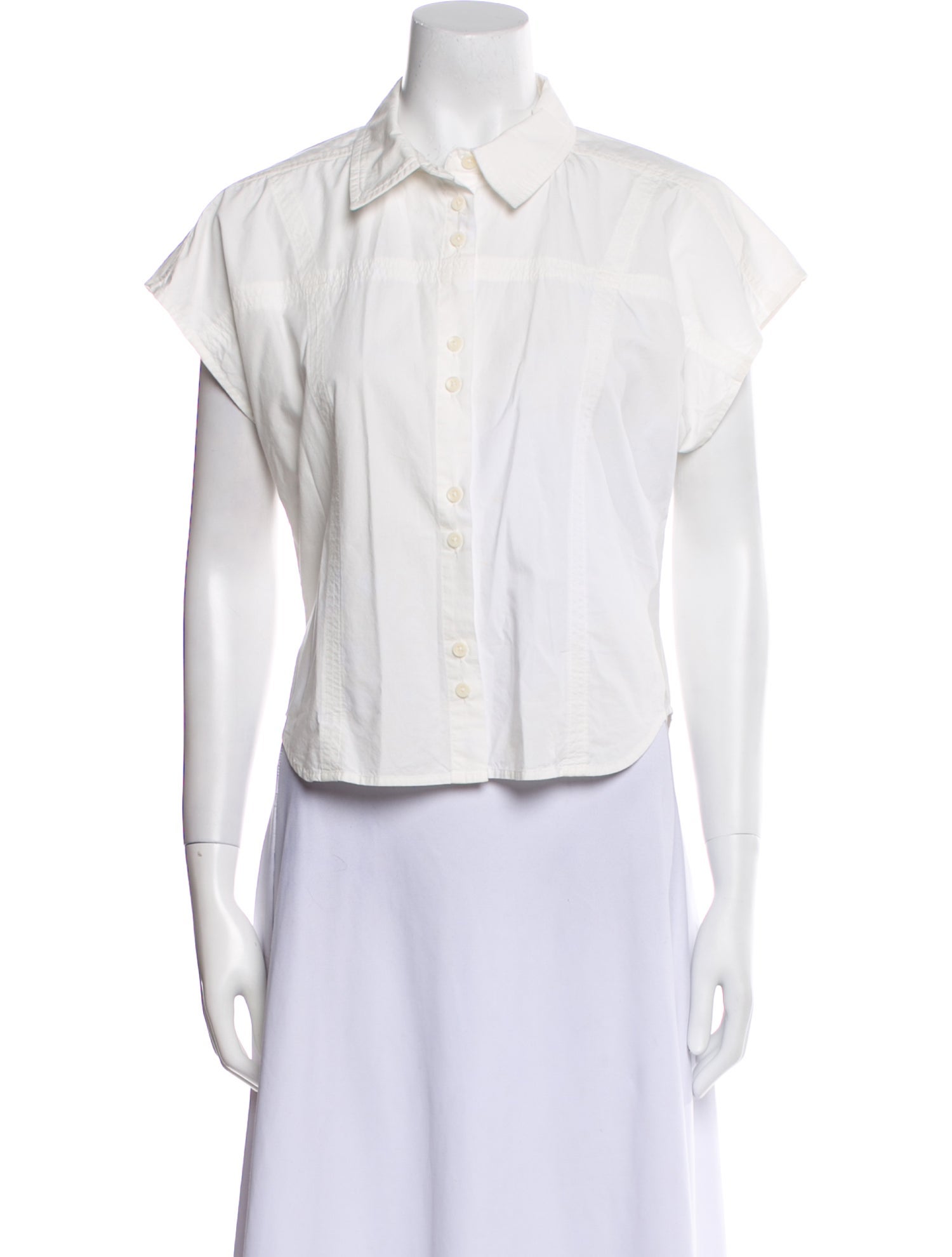 Apiece Apart Short Sleeve Button-Up Top