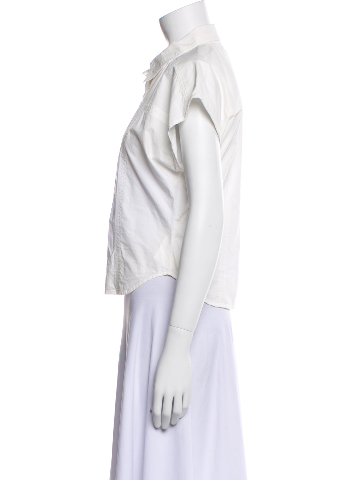 Apiece Apart Short Sleeve Button-Up Top