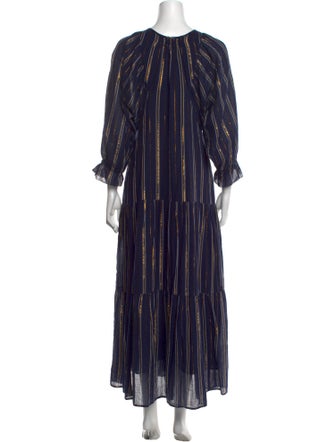 Apiece Apart Striped Long Dress