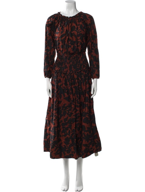 Apiece Apart Floral Print Long Dress