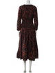 Apiece Apart Floral Print Long Dress