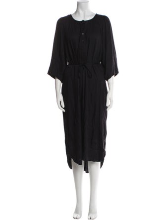 Apiece Apart Scoop Neck Midi Length Dress