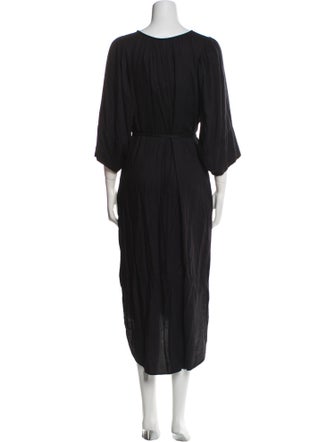 Apiece Apart Scoop Neck Midi Length Dress