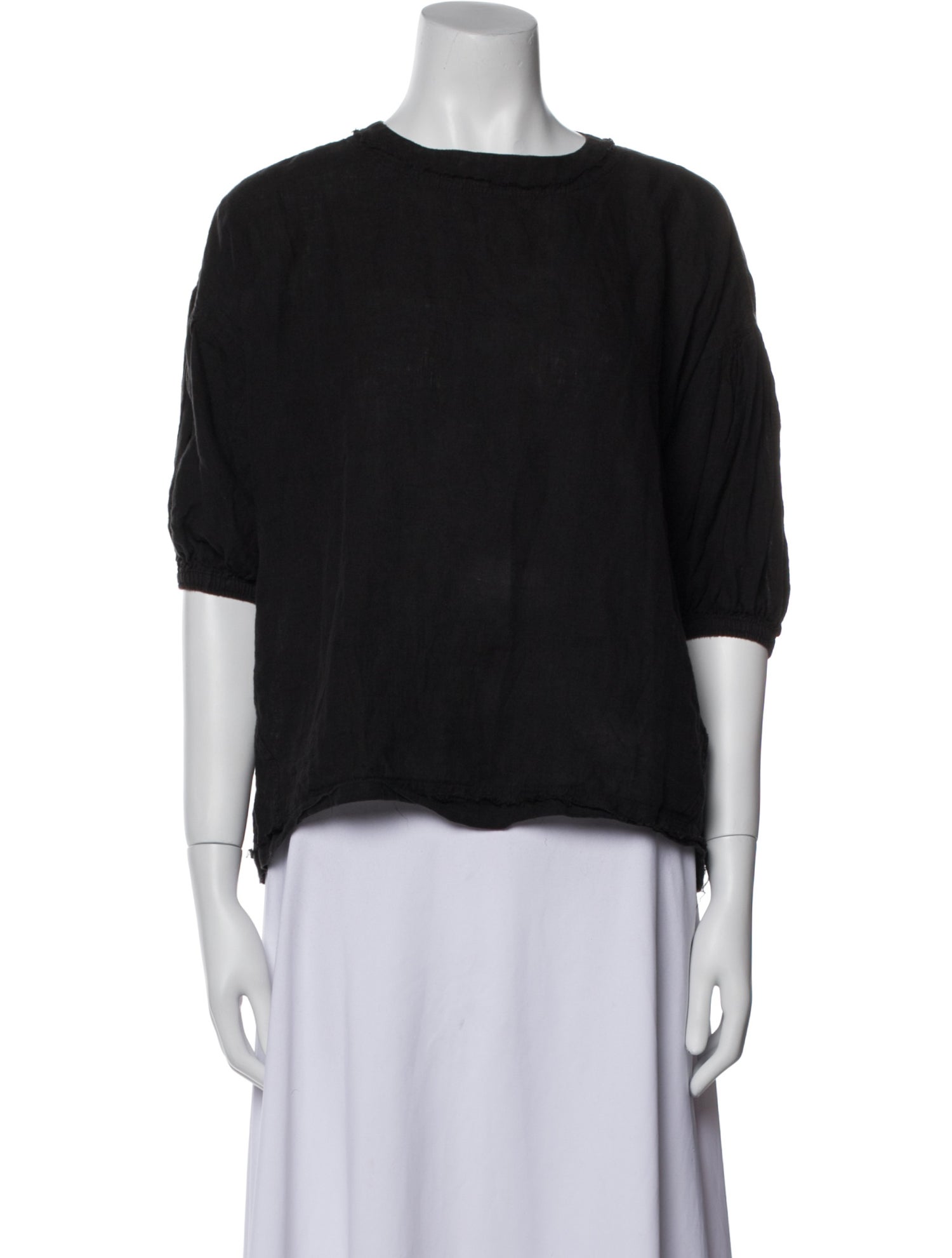 Apiece Apart Linen Crew Neck Top
